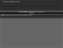 Tablet Screenshot of horus-creation.com